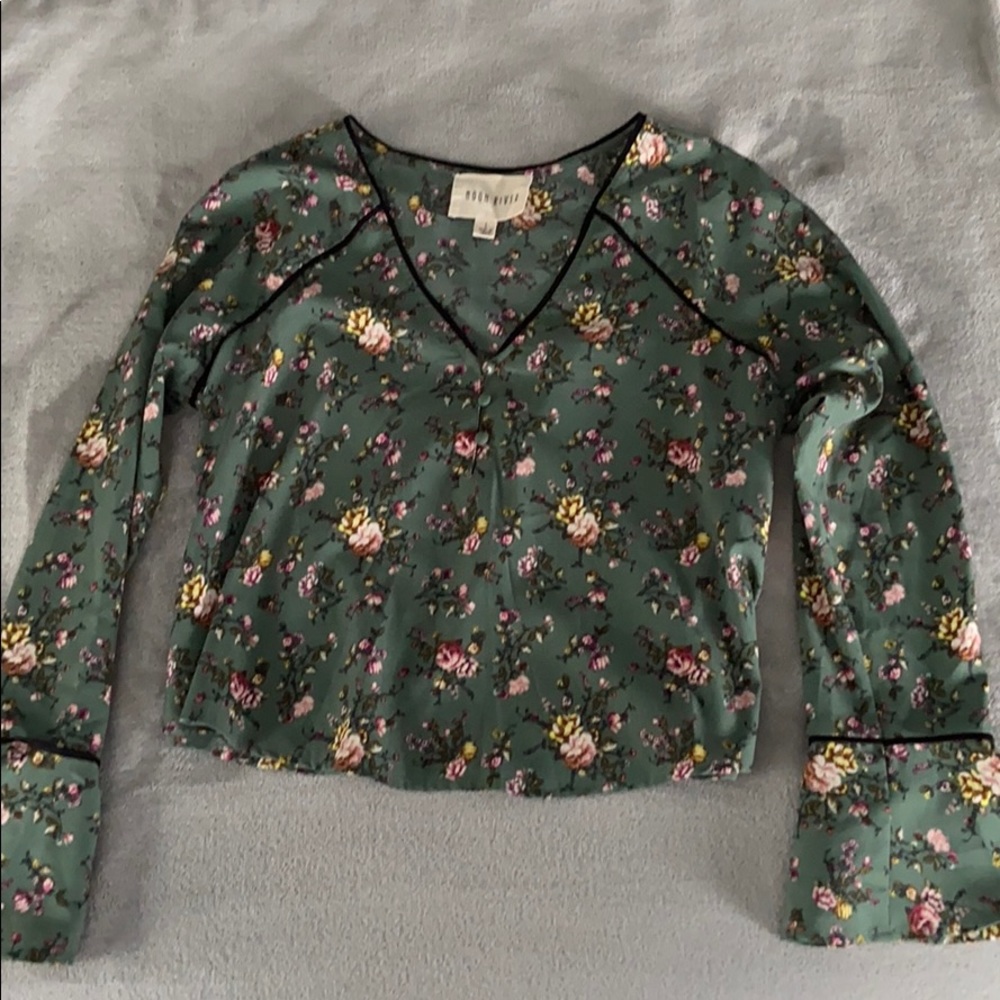 Moon River Bell Sleeve Top